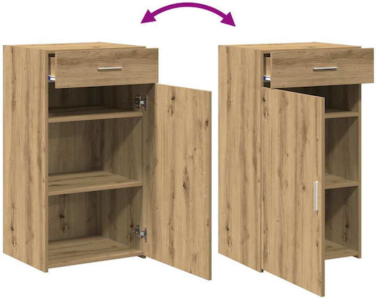 Ντουλάπι Σαλονιού από Μασίφ Ξύλο Δρυς 30x42.5x93cm