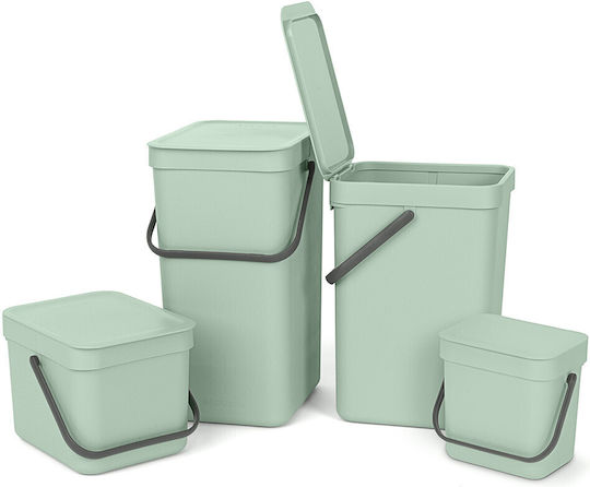 Brabantia Кошче Sort & Go за Боклук Пластмасово Зелено 3лт