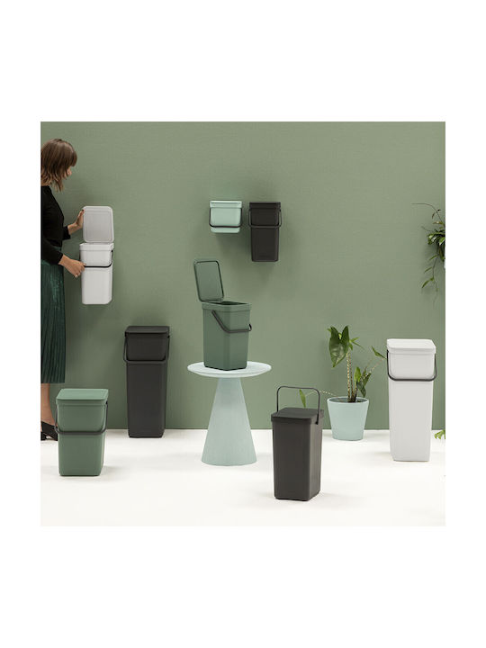 Brabantia Sort & Go Waste Bin Plastic Green 3L