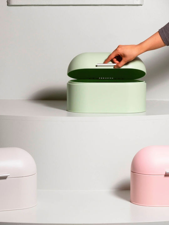 Onahome Bread Box with Lid Metallic Green 33x18x21cm