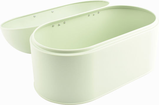 Onahome Ψωμιέρα με Καπάκι Μεταλλική Πράσινη 33x18x21cm