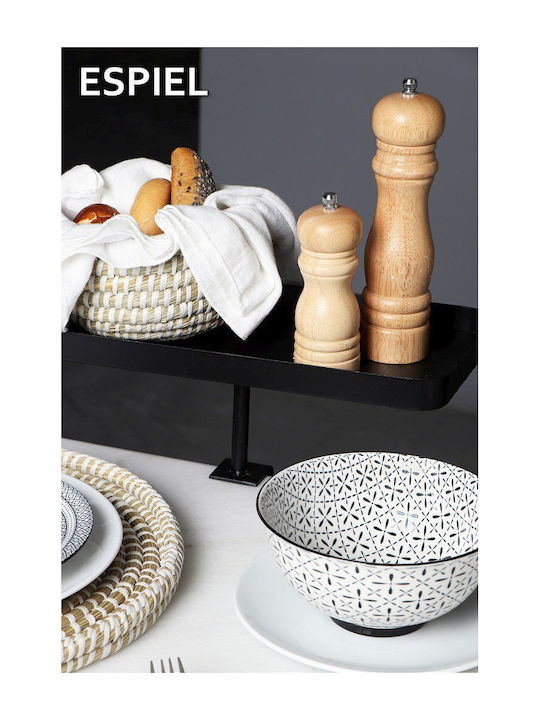 Espiel Rectangular Table Extension Made of Metal in Black Colour 20.5x12.5x21cm AST421