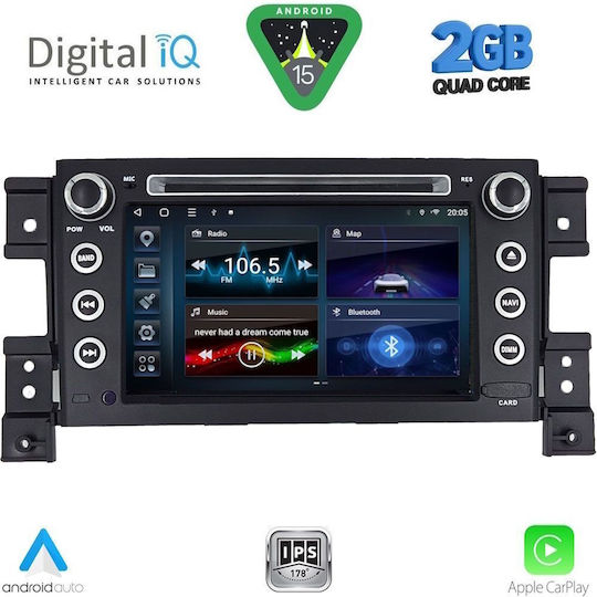 Digital IQ Автомобилна Аудио Система за Suzuki Grand Vitara 2005-2015 Bluetooth USB Вграден Wi-Fi GPS с Touch Screen 7"