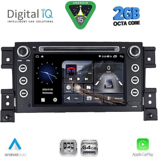 Digital IQ Автомобилна Аудио Система за Suzuki Grand Vitara 2005-2015 Bluetooth USB Вграден Wi-Fi GPS с Touch Screen 7"