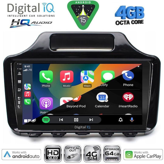 Digital IQ Ηχοσύστημα Αυτοκινήτου για Toyota Prado 2014-2017 (Bluetooth/USB/WiFi/GPS/Apple-Carplay/Android-Auto) με Οθόνη Αφής 10"