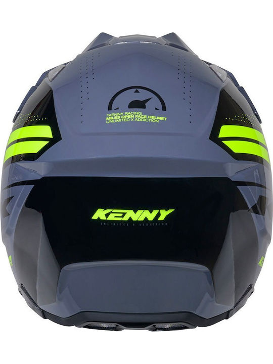 Kenny Miles Jet με Sun Visor ECE 22.06 Graphic Grey Kenny Miles Jet με Sun Visor ECE 22.06 Graphic Grey