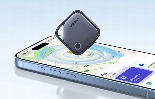 Ugreen CM916 Bluetooth Tracker Kompatibel mit Apple Find My & Google Find Hub Graue Wiederaufladbare