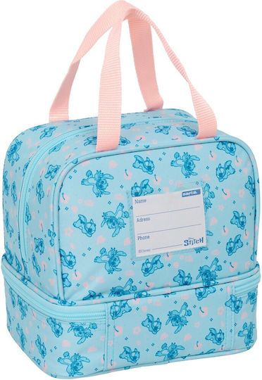 Lilo & Stitch Ohana Kinder Lunchtasche Isoliert Handtasche Blau Stitch 20x15x20cm