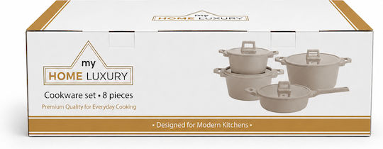 My Home Luxury Cast Aluminum Cookware Set 8 Pieces
