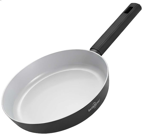 Swiss Haus 26cm Frying Pan Ergonomic Insulated Textured Handle Black