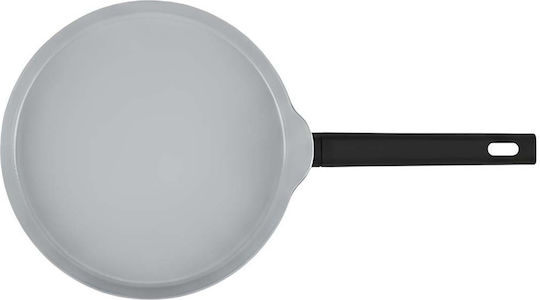 Swiss Haus 26cm Shallow Frying Pan Ergonomic Insulated Textured Handle Silver Swiss Haus 26cm Shallow Frying Pan Ergonomic Insulated Textured Handle Silver