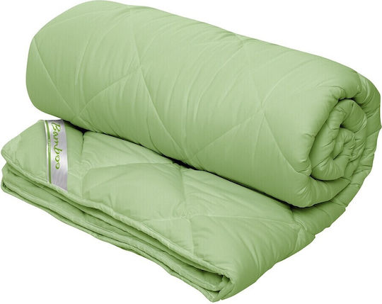 Alcam Πάπλωμα Μονό 140x200εκ. Sense Quilted Bamboo Sense Duvet 300 GSM