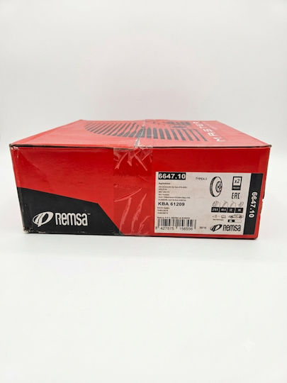Remsa 6647.10 Front Brake Discs Set 2 Pieces Audi Seat Skoda VW Placement Side Front Axle Diameter 279.9
