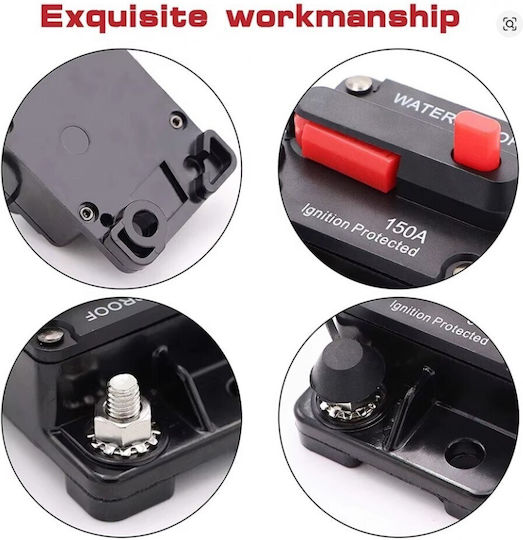 Automatic Circuit Breaker Switch 80a Waterproof Manual Reset Battery Electrical 12–48v 62-45536