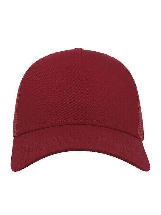 Atlantis Rapper Cotton 888 Five-Panel Jockey Hat 100% Cotton 100% Polyester Burgundy