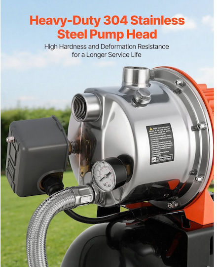 Vevor Electric Surface Pump 1.6hp Single-Phase