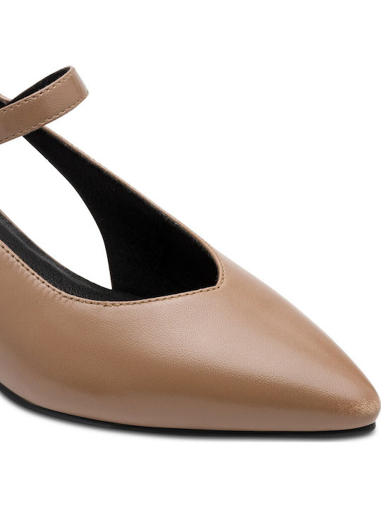 Leather Brown Heels