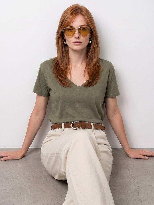 Women's Khaki T-shirt