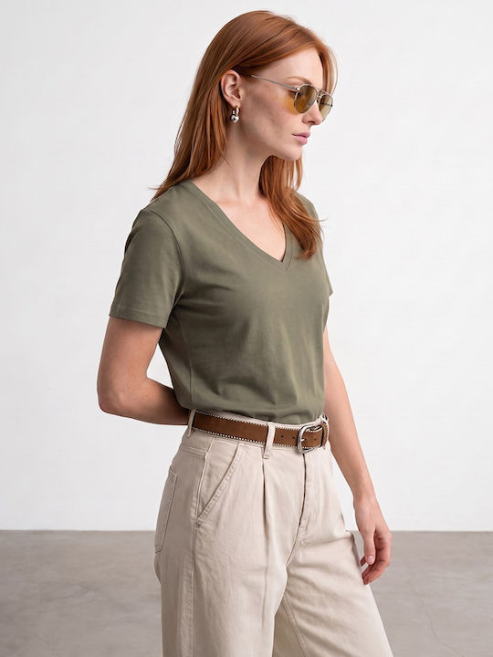 Women's Khaki T-shirt
