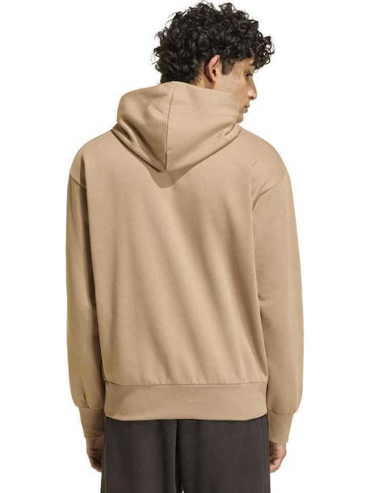 adidas Hanorac cu glugă maro