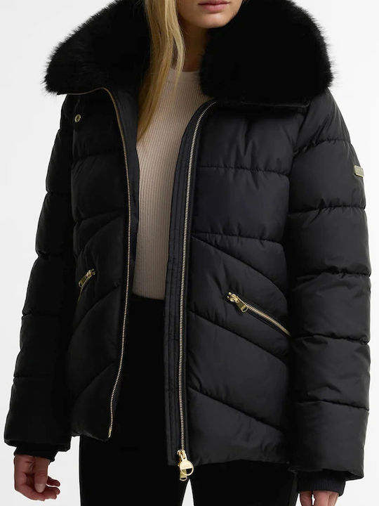 Barbour Women's Puffer Jacket for Winter Black