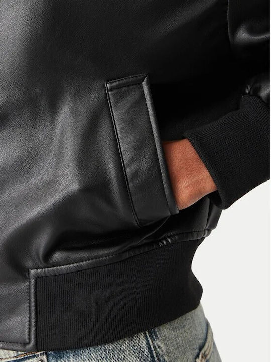 Damen Bomber Jacke Schwarz