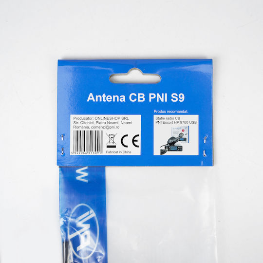 Pni S9 Antenă Cb Auto 120cm Fără Cablu și Bază 600w Conexiune Dv Șurub Fluture
