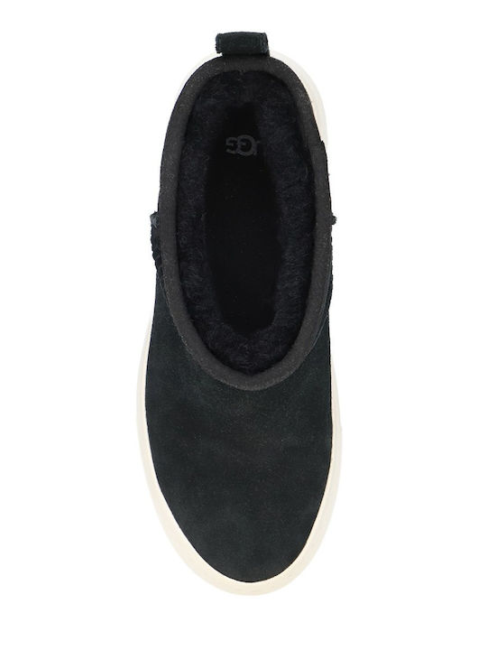 Ugg Leder Stiefeletten Damen Schwarz