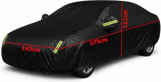 Verk Group Κουκούλα με Τσάντα Μεταφοράς 375x143x111cm Αδιάβροχη Large που Στερεώνεται με Ιμάντες 10169_L_CZ