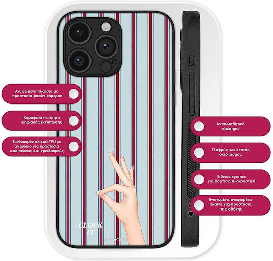 Sonique Stripe Stories Series Case Xiaomi Redmi 14c 4g Poco C75 4g Redmi A4 5g Redmi 17c 4g Clock It