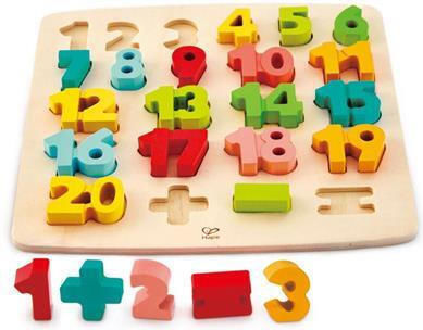Holz Kinderpuzzle Chunky Number 20 Stück Hape