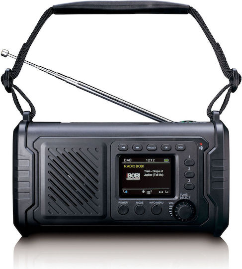 Lenco PDR-055 Φορητό Ραδιόφωνο Επαναφορτιζόμενο DAB+ με Bluetooth Γκρι