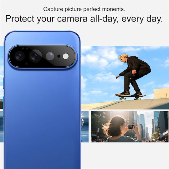 Techsuit Handy-Kameraschutz Gehärtetes Glas Schwarz für das Google Pixel 11 Pro XL
