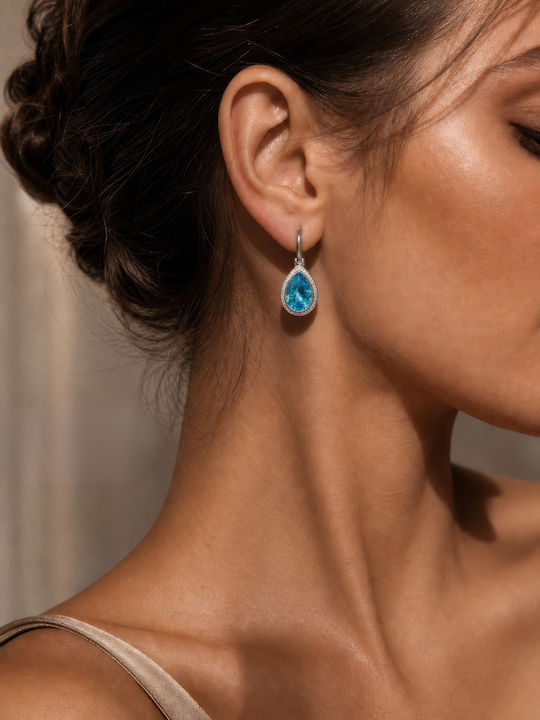 Chrysothemiss Frozen Blue Earrings