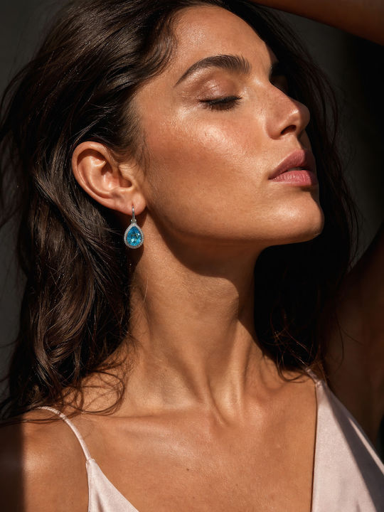 Chrysothemiss Frozen Blue Earrings