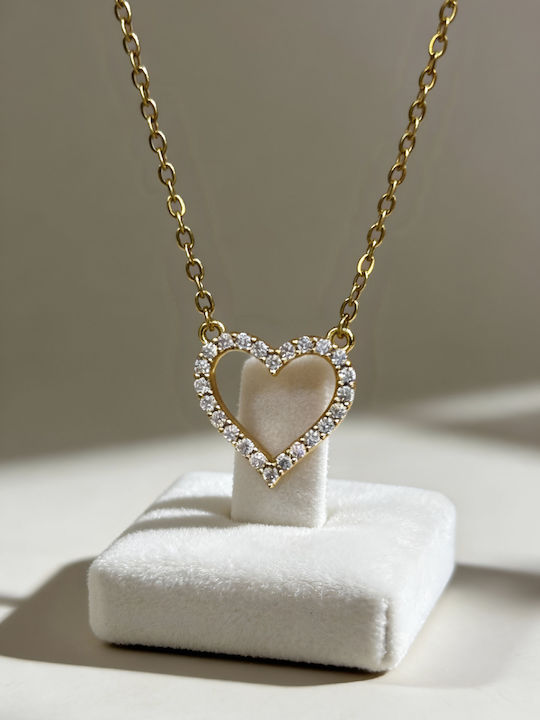 Chrysothemiss Κολιέ Golden Heart Glow