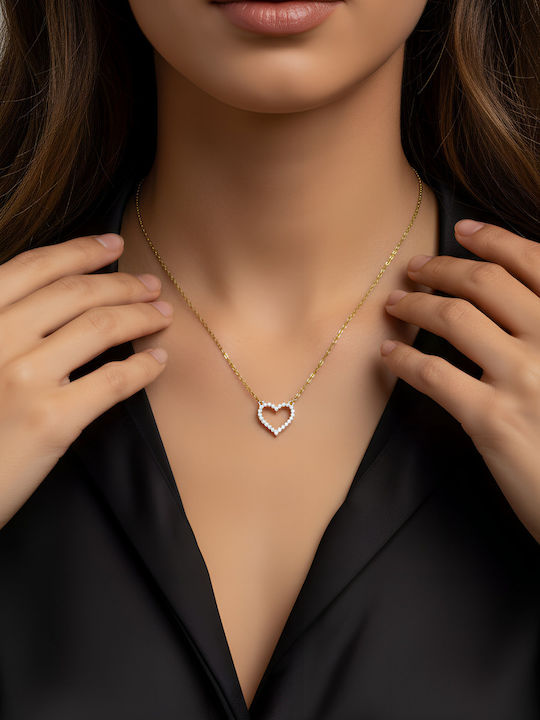 Chrysothemiss Κολιέ Golden Heart Glow
