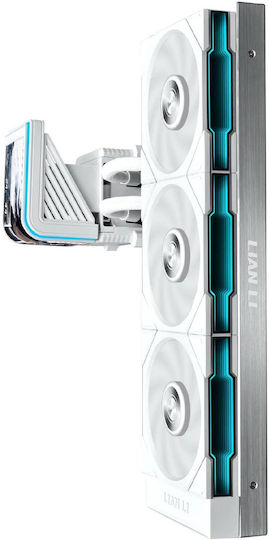 Lian Li HydroShift II OLED Curved 360TL Răcire cu Lichid AIO CPU cu 3 Ventilatoare 120mm și Iluminare ARGB Albă