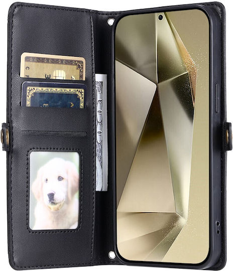 Hurtel Wallet Leather Black (Galaxy A56)