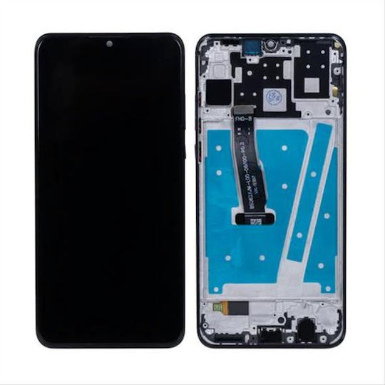 O ecran Edition Display cu Mecanism Tactil și Cadru pentru Huawei P30 Lite New Edition (Negru)