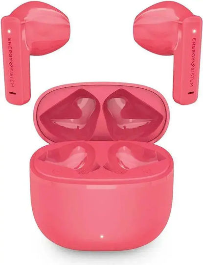 Energy Sistem StreetMusic Earbud Bluetooth хендсфри Слушалки с Кутийка за Зареждане Coral
