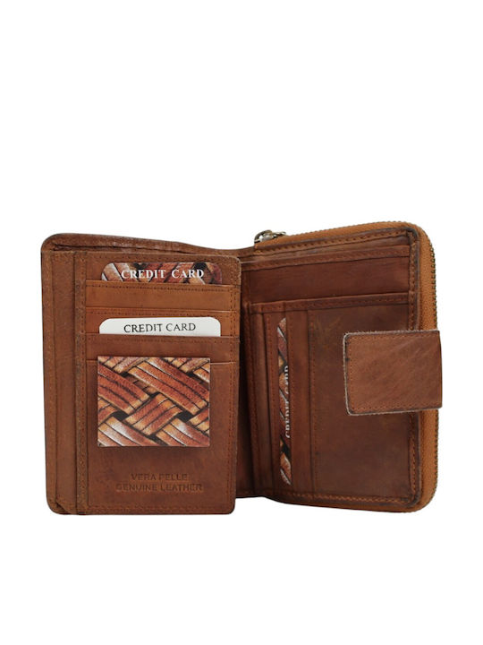 Leather Women's Wallet Brown