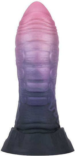 Power Monsters Dreadful Fiend Bicolor Fantasy Dildo με Βεντούζα Ροζ