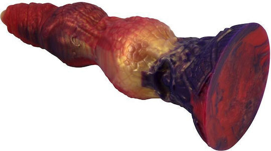Power Monsters Savage Beastlord Tricolor Fantasy Dildo With Suction Cup Purple