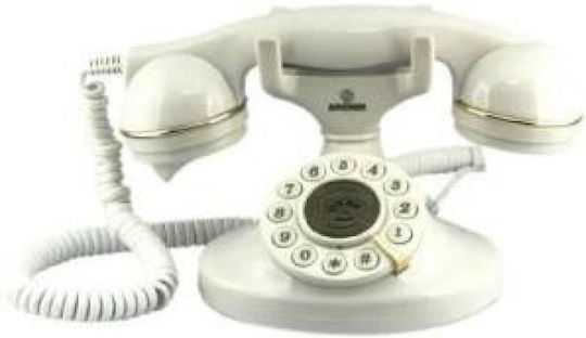 Brondi Vintage 10 Schnurgebundenes Telefon Retro Weiß 10270961