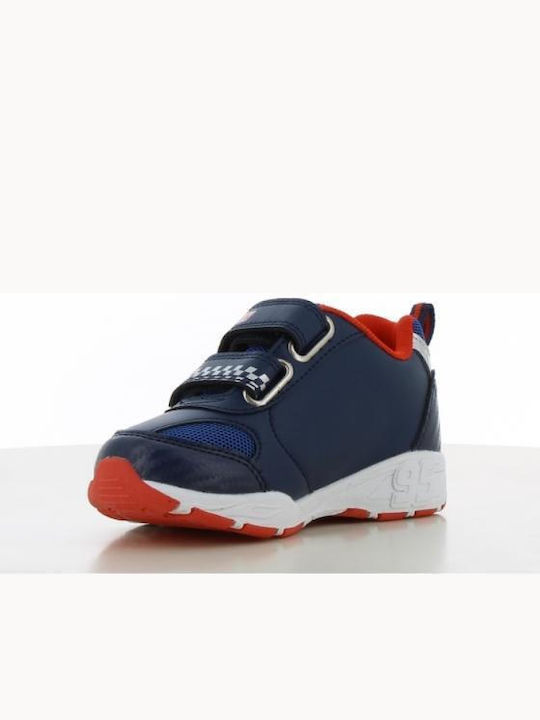 Kids Sneakers with Hoop & Loop Closure & with Lights Red