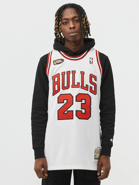 Michael Jordan Bulls 1997 Home Finals AJY44950 CBU97MJOWHIT Men's Basketball Jersey