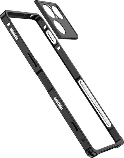 Avizar Metall Stoßstange Hülle Sony Xperia 1 Viii Kamera Schutz Schwarz