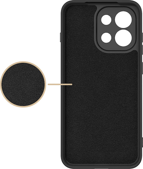Avizar Stoßfeste Weiche Touch Silikon Hülle Für OnePlus Nord 6 Schwarz