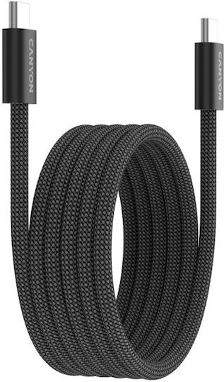 Canyon Onwire 60mg Data Cable Usb-c Usb-c 1 M Black